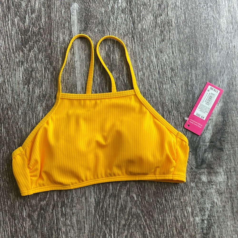 Target yellow swim top